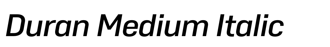 Duran Medium Italic